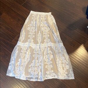 New Altar’d State Arissa Floral Embroidered Maxi Skirt